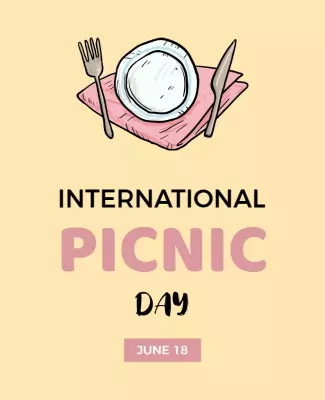 International Picnic Day Event Flyer Template