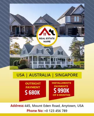 International Real Estate Property Sales Flyer Template