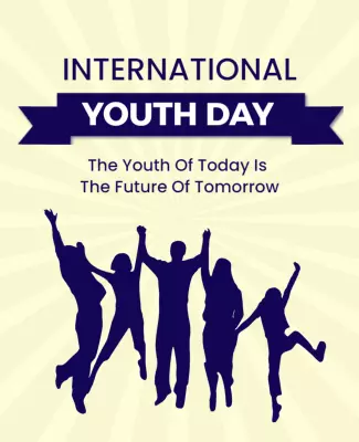 Festive Youth Celebration for International Youth Day Flyer Template