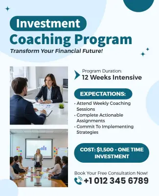 Investment Coaching Program Flyer Template