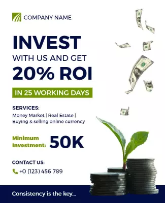 Investment Opportunity Financial Services Flyer Template