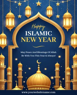 Islamic New Year Celebration Poster Template