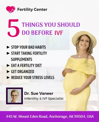Ivf Preparation Tips and Guidance Flyer Template