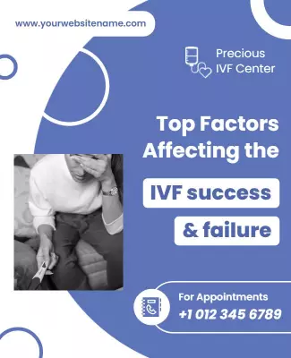 Ivf Success and Failure Factors Flyer Template