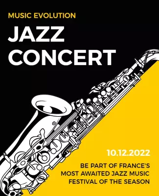 Jazz Music Concert Event Flyer Template