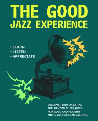 Jazz Music Experience Poster Template