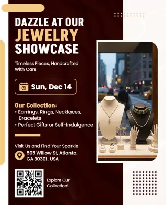Jewelry Showcase Event Flyer Template