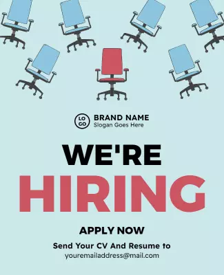 Job Vacancy Hiring Announcement Flyer Template
