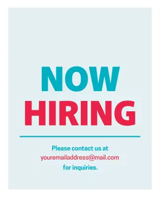 Job Vacancy Recruitment Announcement Flyer Template