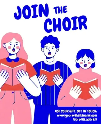 Join Our Choir Event Poster Template