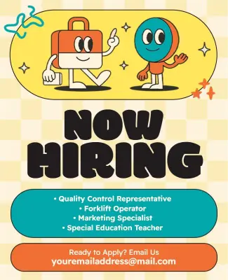 Join Our Team Now Hiring Flyer Template