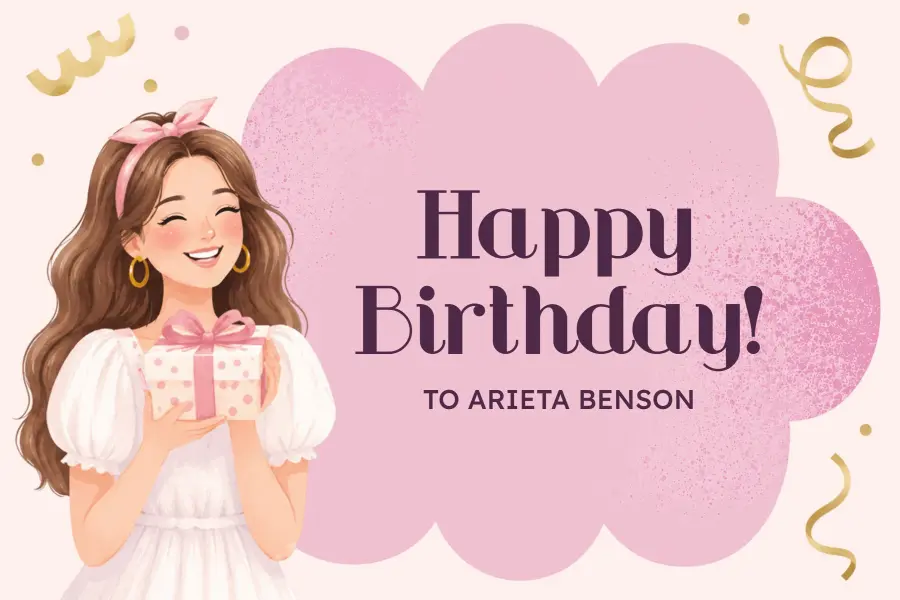 Joyful Birthday Wishes Postcard Template