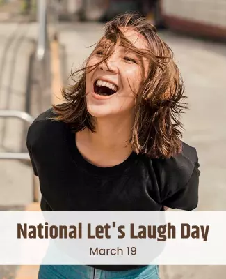 Joyful Outdoor Laughter Celebration Event Poster Template