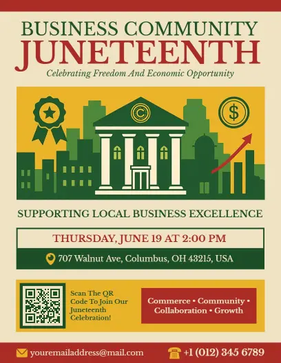 Juneteenth Chamber of Commerce Celebration Flyer Template