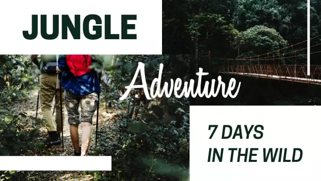 Jungle Hiking Expedition Travel YouTube Thumbnail Template