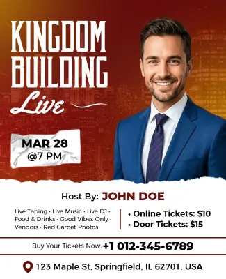 Kingdom Building Event Promotional Flyer Template