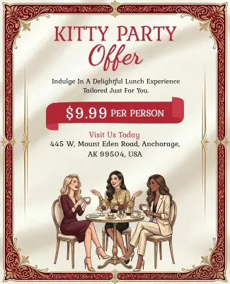 Kitty Party Lunch Offer Poster Template