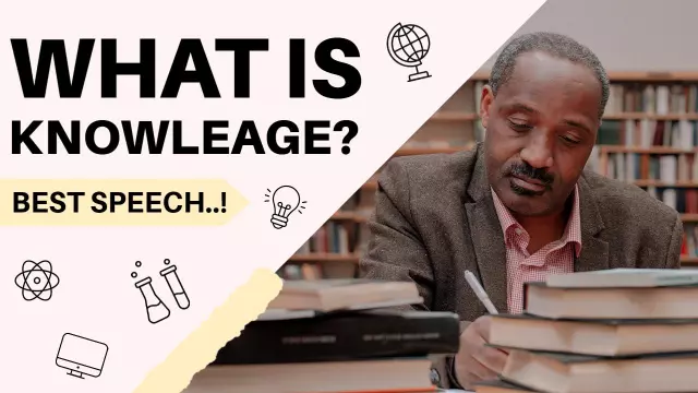 Knowledge Speech Presentation Academic Trending YouTube Thumbnail Template