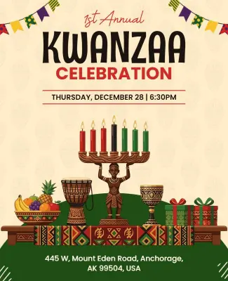 Kwanzaa Celebration Event Poster Template
