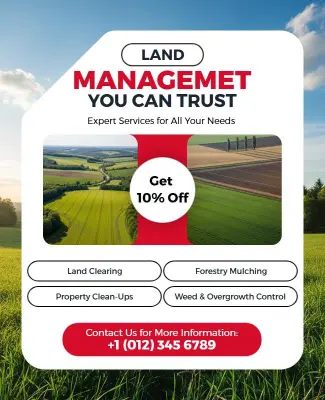 Land Management Services Promotional Flyer Template
