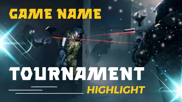 Laser Tag Tournament Gaming Highlight YouTube Thumbnail Template