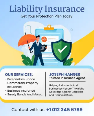 Liability Insurance Services Promotion Flyer Template