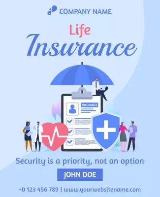 Life Insurance Flyer Template