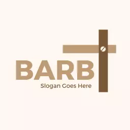 Light Beige and Brown Plywood Design for Craft Projects Logo Template