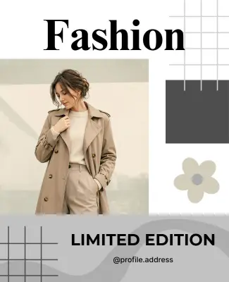 Limited Edition Fashion Promotion Poster Template