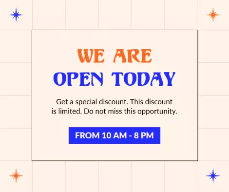 Limited Time Discount Promotion Facebook Flyer Template