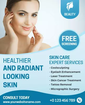 Link Water and Limeade Medical Flyer Template