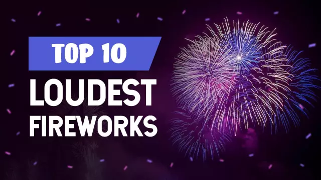 Loudest Fireworks Celebration Ranking Trending YouTube Thumbnail Template