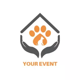 Lovely Home and Pet Care Event for Animal Lovers Logo Template