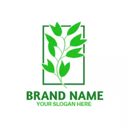 Lush Green Leaf Design Enhancing Your Plant Business Logo Template