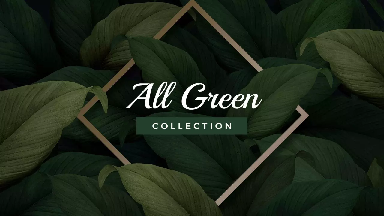 Lush Green Leaves Background for Nature YouTube Banner Template