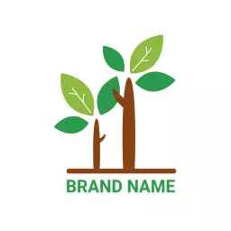 Lush Green Tree Design Symbolizing Environmental Awareness Logo Template