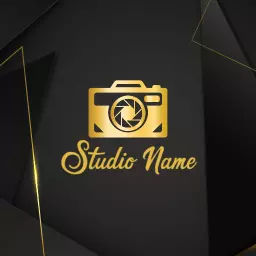 Luxurious Gold Camera Design Representing Royal Photography Logo Template