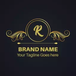 Luxurious Gold Design Emphasizing Royal Elegance Logo Template