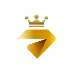 Luxurious Golden 3D Crown Design Symbolizing Royalty Logo Template