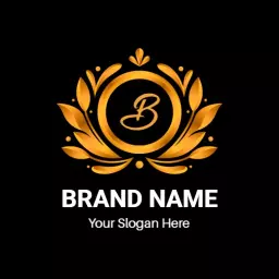 Luxurious Golden Emblem for a Royal Branding Logo Template