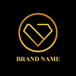 Luxurious Golden Heart Design Representing Royal Elegance Logo Template
