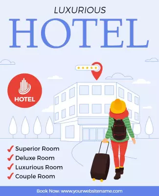 Luxurious Hotel Flyer Template