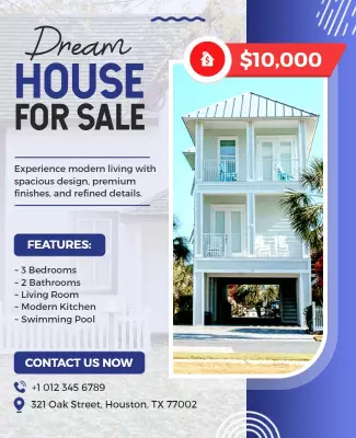 Luxury Dream Home for Sale Flyer Template