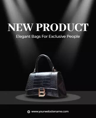 Luxury Handbag Promotion Flyer Template