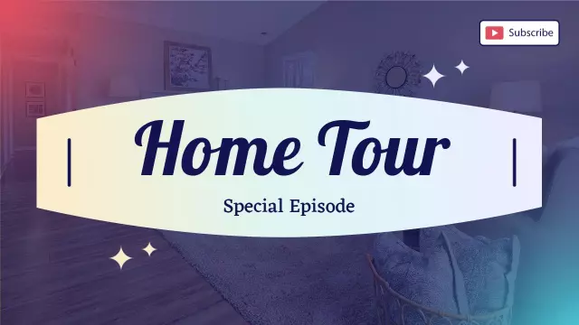 Luxury Home Interior Tour Real Estate YouTube Thumbnail Template