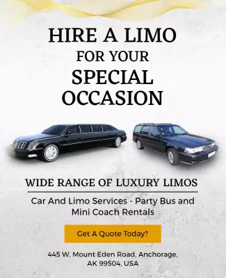 Luxury Limousine Rental Service Flyer Template