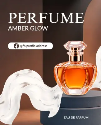 Luxury Perfume Promotion Poster Template