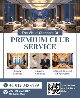 Luxury Premium Club Service Flyer Template