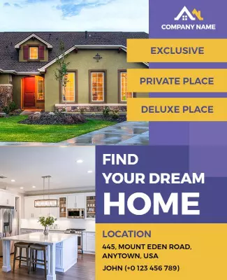 Luxury Real Estate Open House Flyer Template