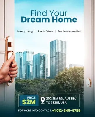 Luxury Real Estate Property Flyer Template